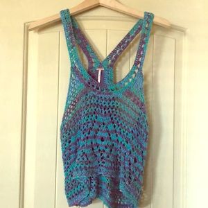 Crochet/ knit tank by Free People